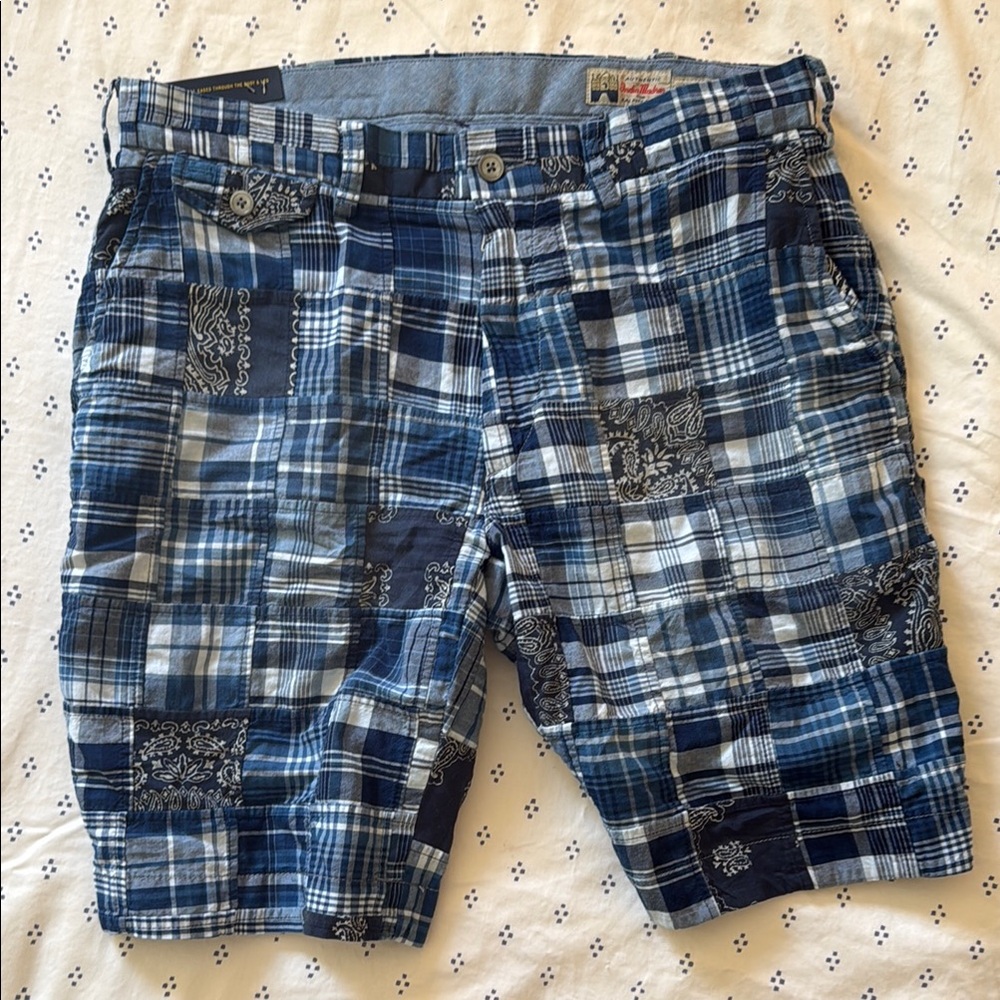 Ralph Lauren Blue Plaid Men's Shorts